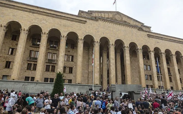 В Грузии прошли акции протеста